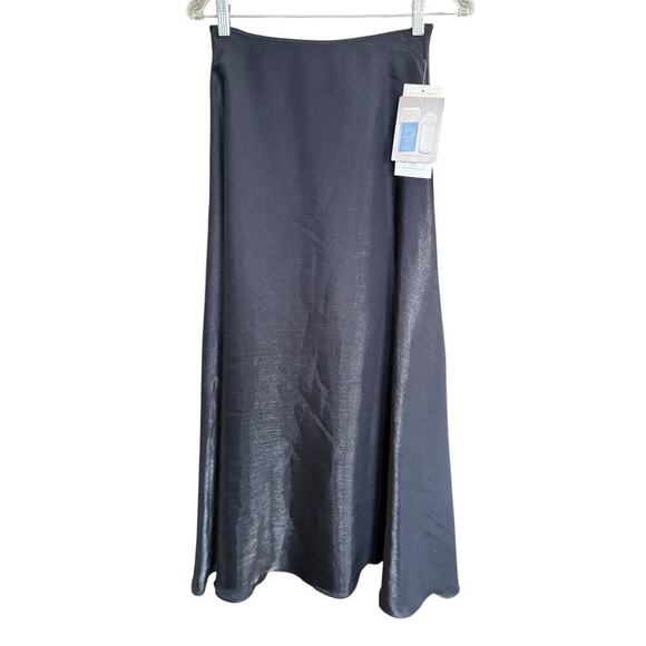 Vtg 80s SCOTT McCLINTOCK Black A-line Maxi Skirt Women’s 4 Romanticgoth HOCO - Picture 1 of 10